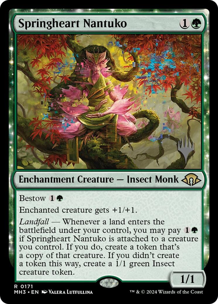 Springheart Nantuko (Promo Pack) [Edge of Eternities Promo Pack] MTG Single Magic: The Gathering  | Multizone: Comics And Games