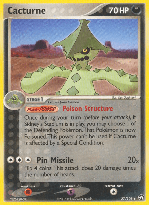 Cacturne (27/108) [EX: Power Keepers] Pokemon Single Pokémon  | Multizone: Comics And Games