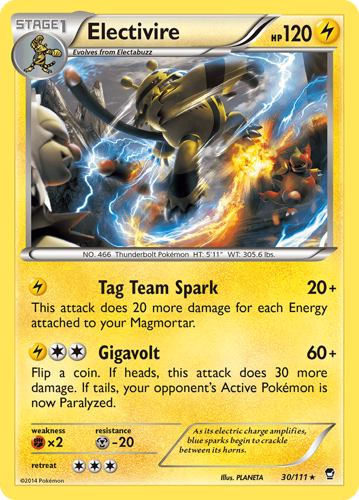 Electivire (30/111) [XY: Furious Fists] Pokemon Single Pokémon  | Multizone: Comics And Games