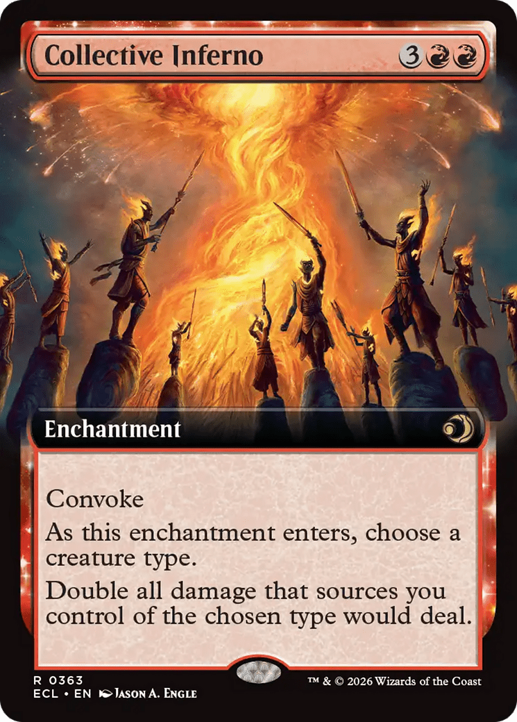 Collective Inferno (Extended Art) [Lorwyn Eclipsed] MTG Single Magic: The Gathering  | Multizone: Comics And Games