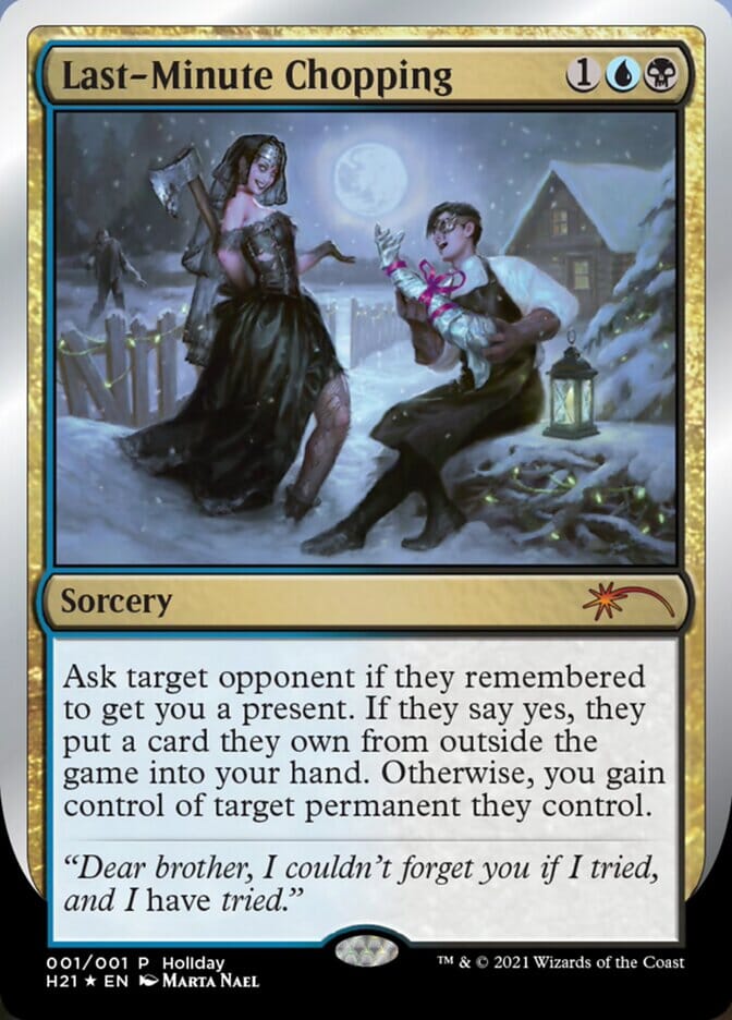 Last-Minute Chopping [Happy Holidays] MTG Single Magic: The Gathering  | Multizone: Comics And Games
