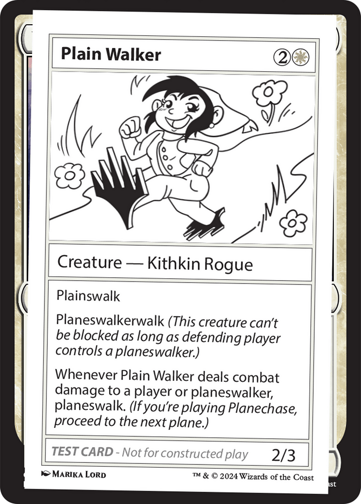 Plain Walker [Mystery Booster 2 Playtest Cards] MTG Single Magic: The Gathering  | Multizone: Comics And Games