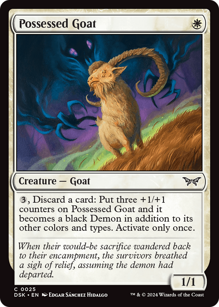 Possessed Goat [Duskmourn: House of Horror] | Multizone: Comics And Games