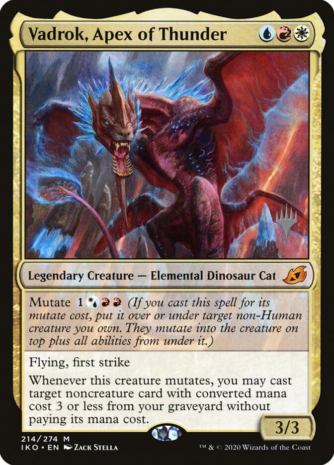 Vadrok, Apex of Thunder (Promo Pack) [Ikoria: Lair of Behemoths Promos] MTG Single Magic: The Gathering  | Multizone: Comics And Games