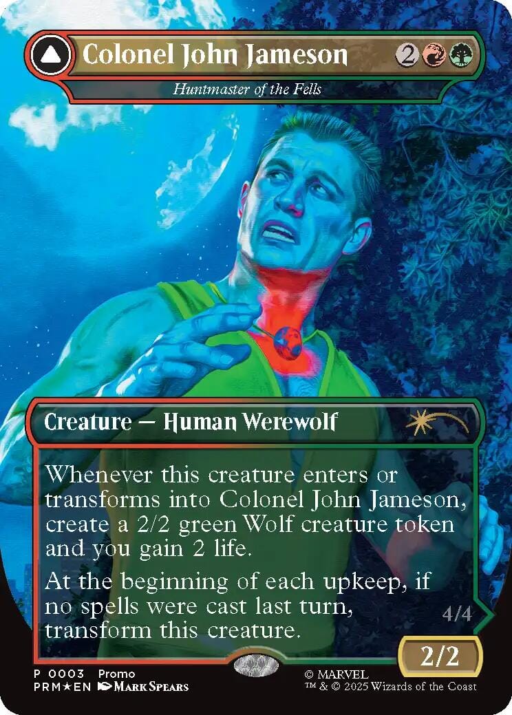 Colonel John Jameson - Huntmaster of the Fells (Borderless) [Media Promos] MTG Single Magic: The Gathering  | Multizone: Comics And Games