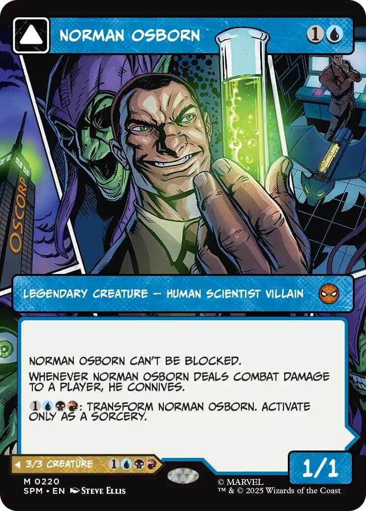 Norman Osborn (Borderless) [Marvel's Spider-Man] MTG Single Magic: The Gathering  | Multizone: Comics And Games