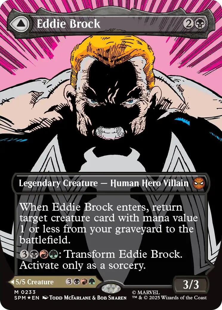 Eddie Brock (0233) (Borderless) [Marvel's Spider-Man] MTG Single Magic: The Gathering  | Multizone: Comics And Games