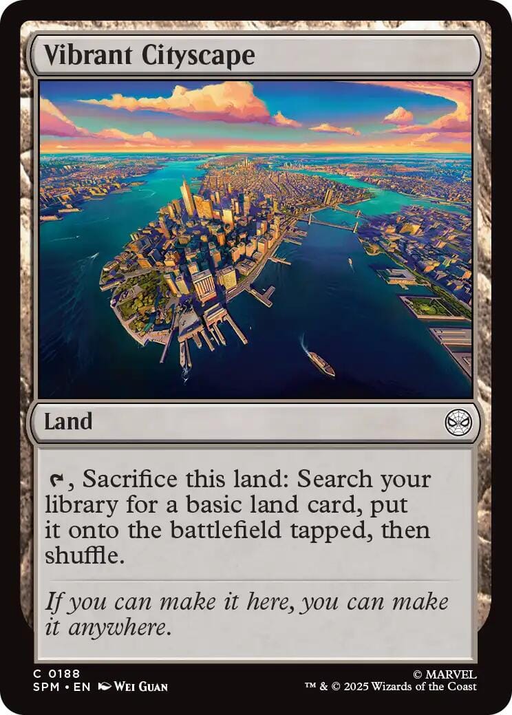 Vibrant Cityscape [Marvel's Spider-Man] MTG Single Magic: The Gathering  | Multizone: Comics And Games