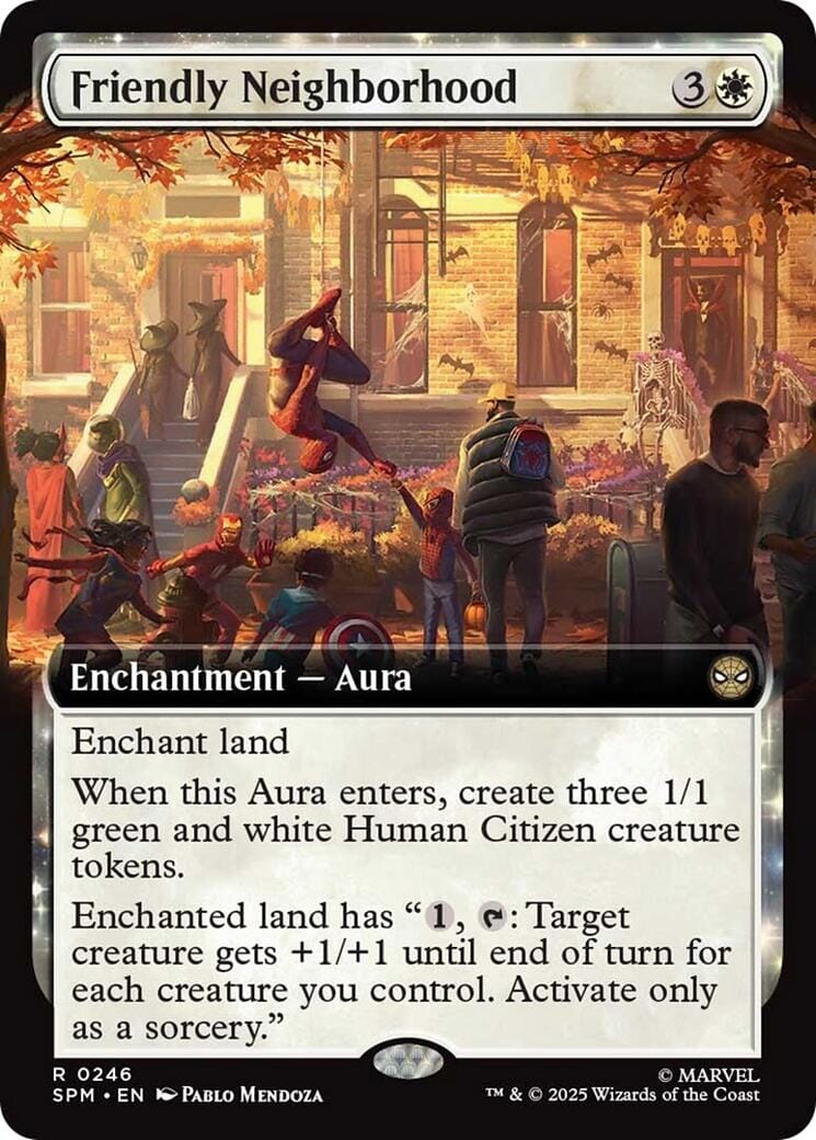 Friendly Neighborhood (Extended Art) [Marvel's Spider-Man] MTG Single Magic: The Gathering  | Multizone: Comics And Games