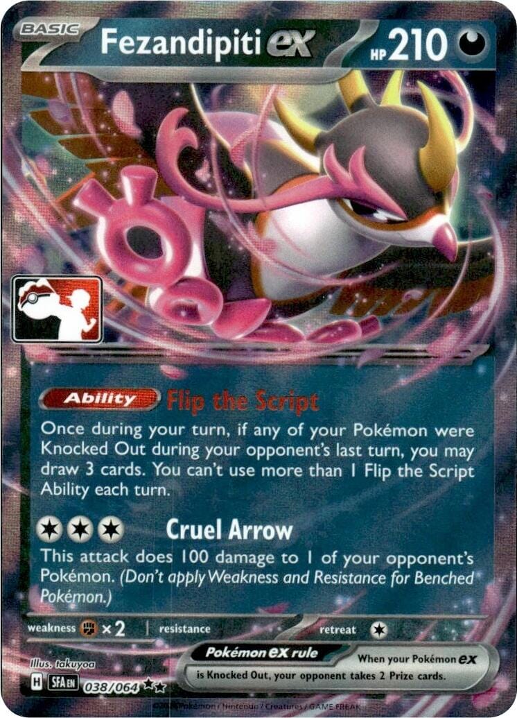 Fezandipiti ex (038/064) [Prize Pack Series Seven] Pokemon Single Pokémon  | Multizone: Comics And Games