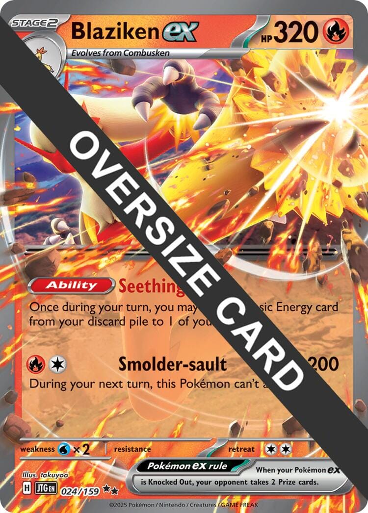 Blaziken ex (024/159) (Jumbo Card) [Miscellaneous Cards] Pokemon Single Pokémon  | Multizone: Comics And Games