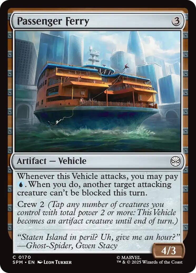Passenger Ferry [Marvel's Spider-Man] MTG Single Magic: The Gathering  | Multizone: Comics And Games