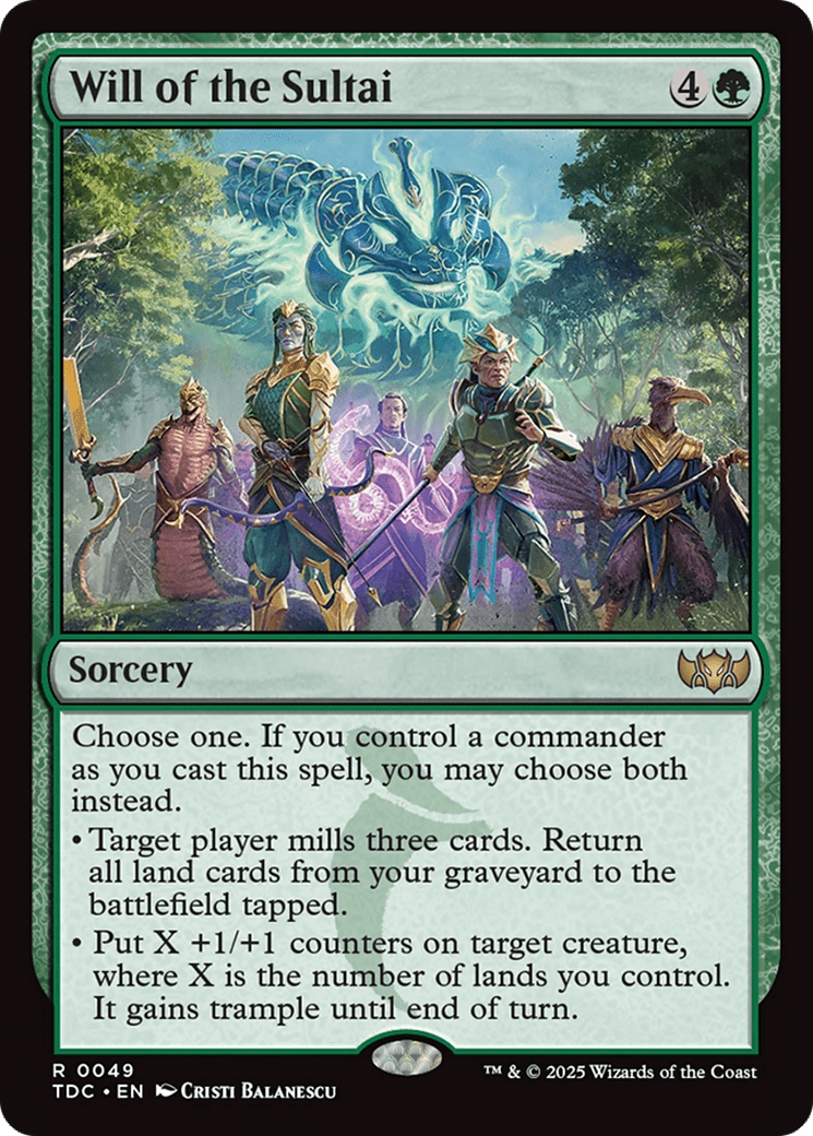 Will of the Sultai [Tarkir: Dragonstorm Commander] MTG Single Magic: The Gathering  | Multizone: Comics And Games