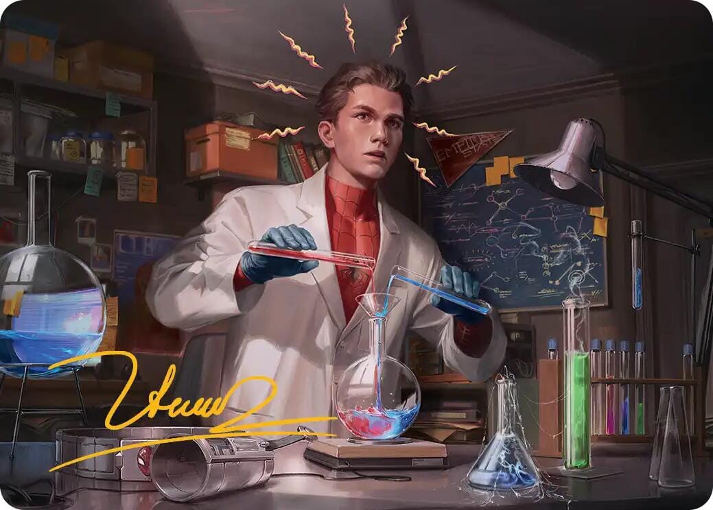 Peter Parker Art Card (3/54) (Gold-Stamped Signature) [Marvel's Spider-Man Art Series] MTG Single Magic: The Gathering  | Multizone: Comics And Games