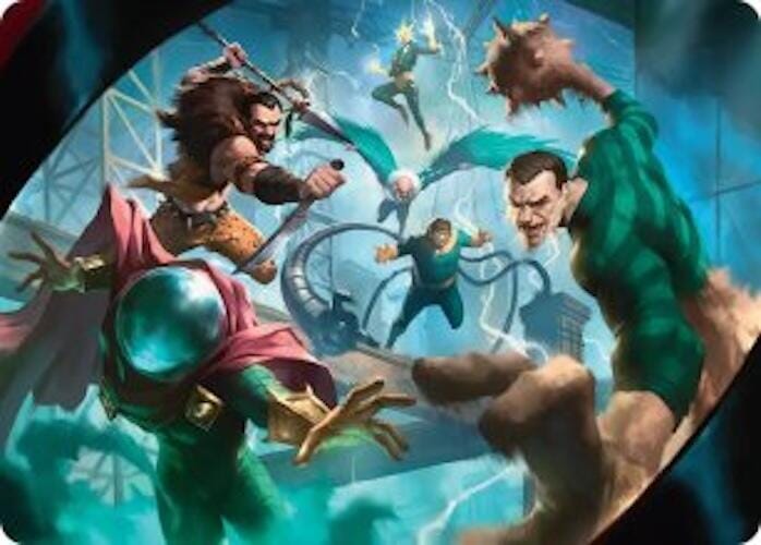 Behold the Sinister Six! Art Card (7/54) [Marvel's Spider-Man Art Series] MTG Single Magic: The Gathering  | Multizone: Comics And Games
