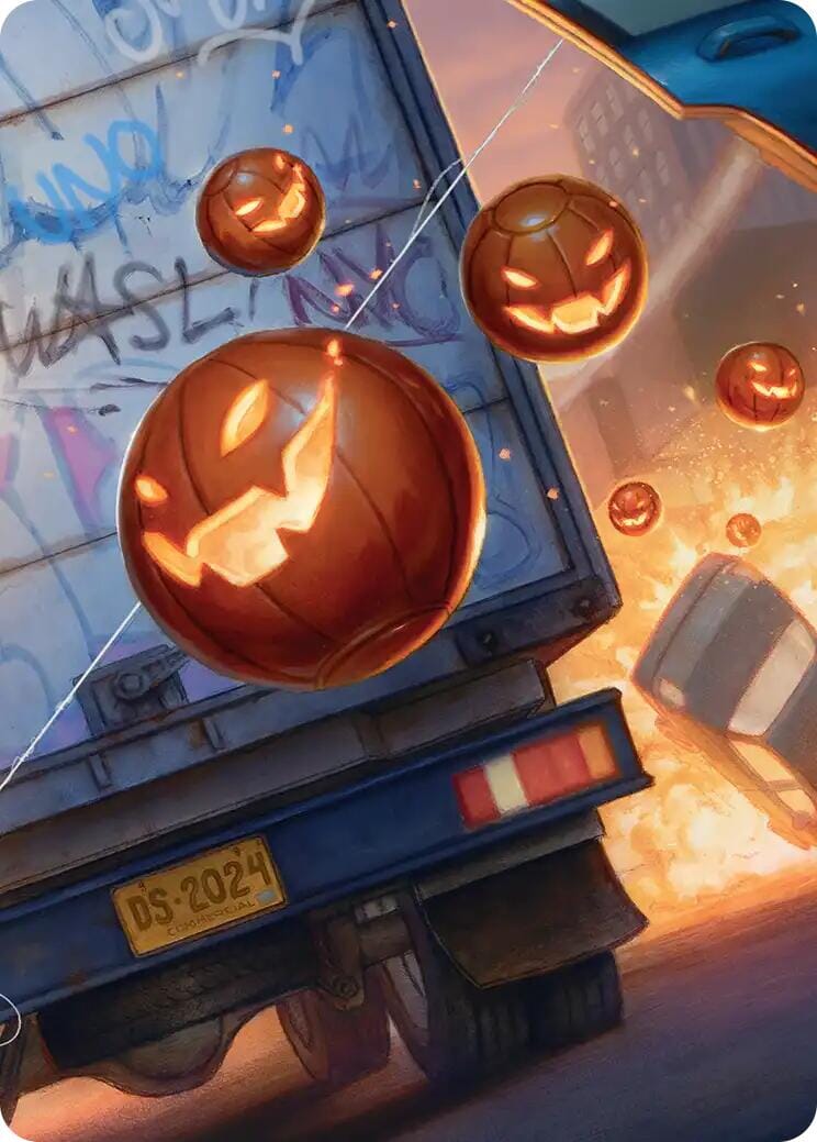Pumpkin Bombs Art Card [Marvel's Spider-Man Art Series] MTG Single Magic: The Gathering  | Multizone: Comics And Games