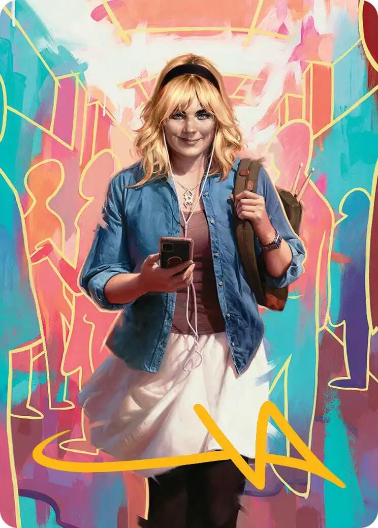 Gwen Stacy Art Card (Gold-Stamped Signature) (13/54) [Marvel's Spider-Man Art Series] MTG Single Magic: The Gathering  | Multizone: Comics And Games