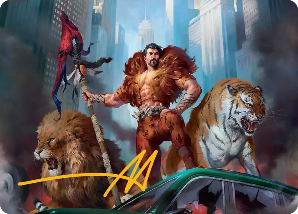 Kraven, Proud Predator Art Card (Gold-Stamped Signature) [Marvel's Spider-Man Art Series] MTG Single Magic: The Gathering  | Multizone: Comics And Games