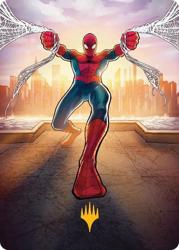 Amazing Spider-Man Art Card (36/54) (Gold-Stamped Planeswalker Symbol) [Marvel's Spider-Man Art Series] MTG Single Magic: The Gathering  | Multizone: Comics And Games