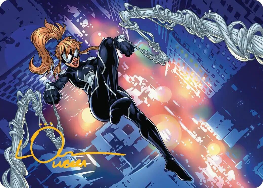 Arana, Heart of the Spider Art Card (Gold-Stamped Signature) [Marvel's Spider-Man Art Series] MTG Single Magic: The Gathering  | Multizone: Comics And Games