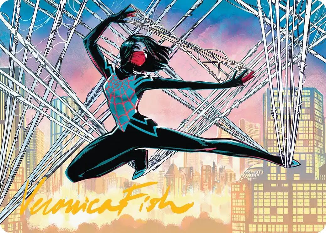 Silk, Web Weaver Art Card (39/54) (Gold-Stamped Signature) [Marvel's Spider-Man Art Series] MTG Single Magic: The Gathering  | Multizone: Comics And Games