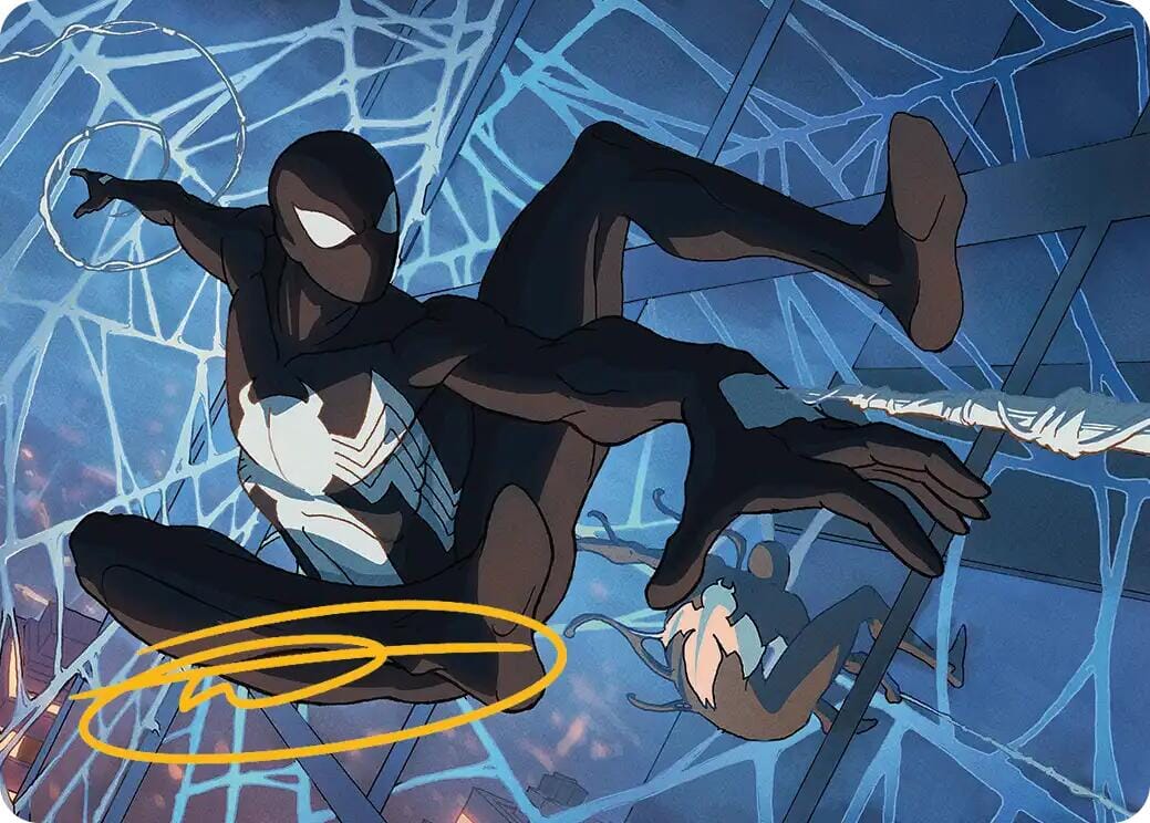 Symbiote Spider-Man Art Card (Gold-Stamped Signature) [Marvel's Spider-Man Art Series] MTG Single Magic: The Gathering  | Multizone: Comics And Games