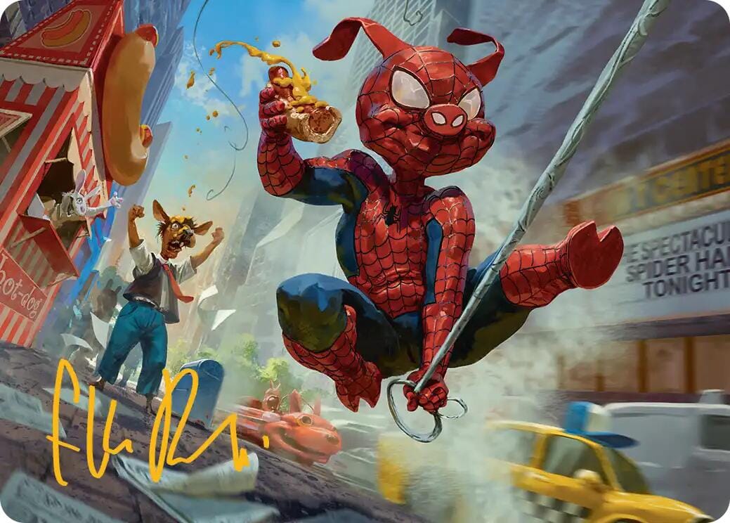 Spider-Ham, Peter Porker Art Card (Gold-Stamped Signature) [Marvel's Spider-Man Art Series] MTG Single Magic: The Gathering  | Multizone: Comics And Games