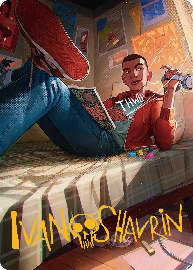 Miles Morales Art Card (Gold-Stamped Signature) [Marvel's Spider-Man Art Series] MTG Single Magic: The Gathering  | Multizone: Comics And Games
