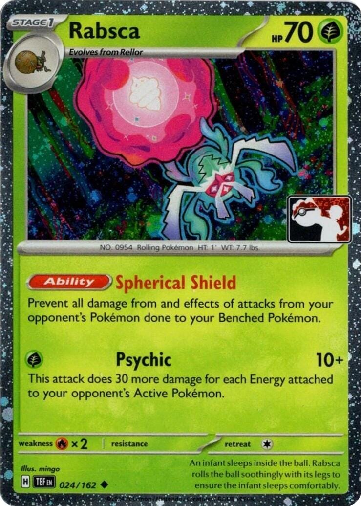 Rabsca (024/162) (Cosmos Holo) [Prize Pack Series Seven] Pokemon Single Pokémon  | Multizone: Comics And Games
