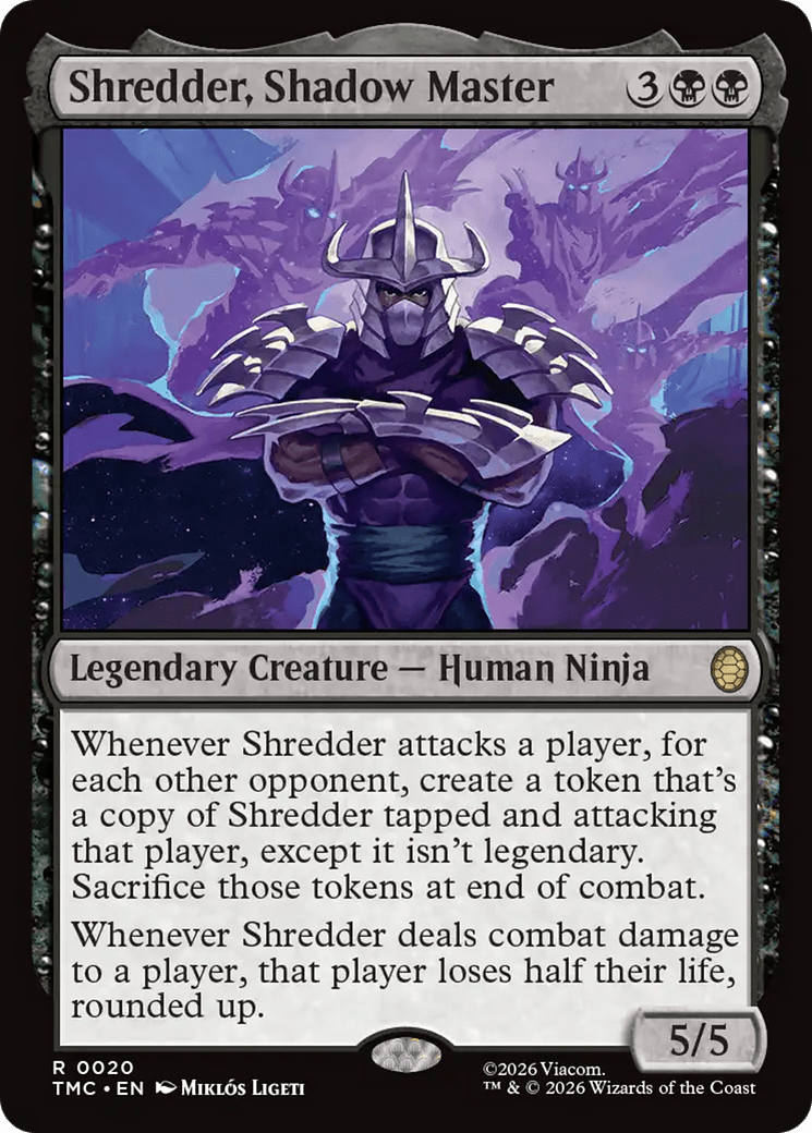 Shredder, Shadow Master [Teenage Mutant Ninja Turtles Commander] MTG Single Magic: The Gathering  | Multizone: Comics And Games