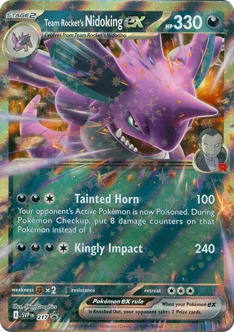 Team Rocket's Nidoking ex (217) [Scarlet & Violet: Black Star Promos] Pokemon Single Pokémon  | Multizone: Comics And Games