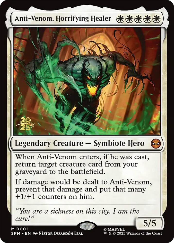Anti-Venom, Horrifying Healer [Marvel's Spider-Man Prerelease Promos] MTG Single Magic: The Gathering  | Multizone: Comics And Games