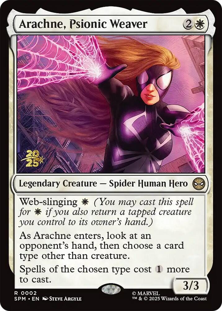 Arachne, Psionic Weaver [Marvel's Spider-Man Prerelease Promos] MTG Single Magic: The Gathering  | Multizone: Comics And Games