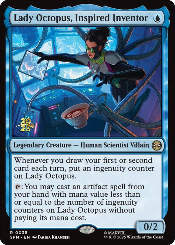 Lady Octopus, Inspired Inventor [Marvel's Spider-Man Prerelease Promos] MTG Single Magic: The Gathering  | Multizone: Comics And Games