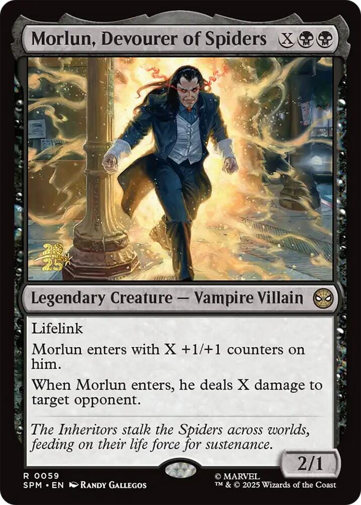 Morlun, Devourer of Spiders [Marvel's Spider-Man Prerelease Promos] MTG Single Magic: The Gathering  | Multizone: Comics And Games