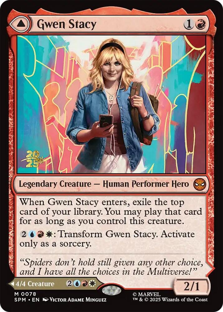 Gwen Stacy // Ghost-Spider [Marvel's Spider-Man Prerelease Promos] MTG Single Magic: The Gathering  | Multizone: Comics And Games
