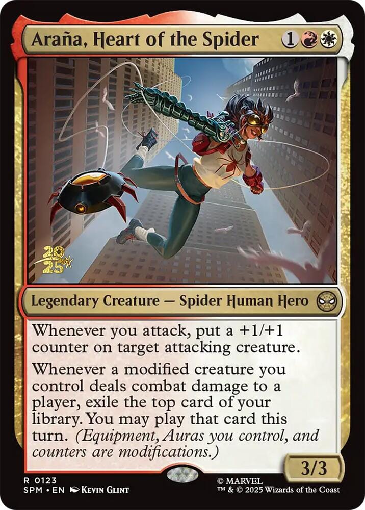 Arana, Heart of the Spider [Marvel's Spider-Man Prerelease Promos] MTG Single Magic: The Gathering  | Multizone: Comics And Games