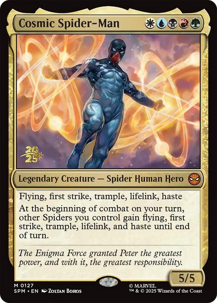 Cosmic Spider-Man [Marvel's Spider-Man Prerelease Promos] MTG Single Magic: The Gathering  | Multizone: Comics And Games
