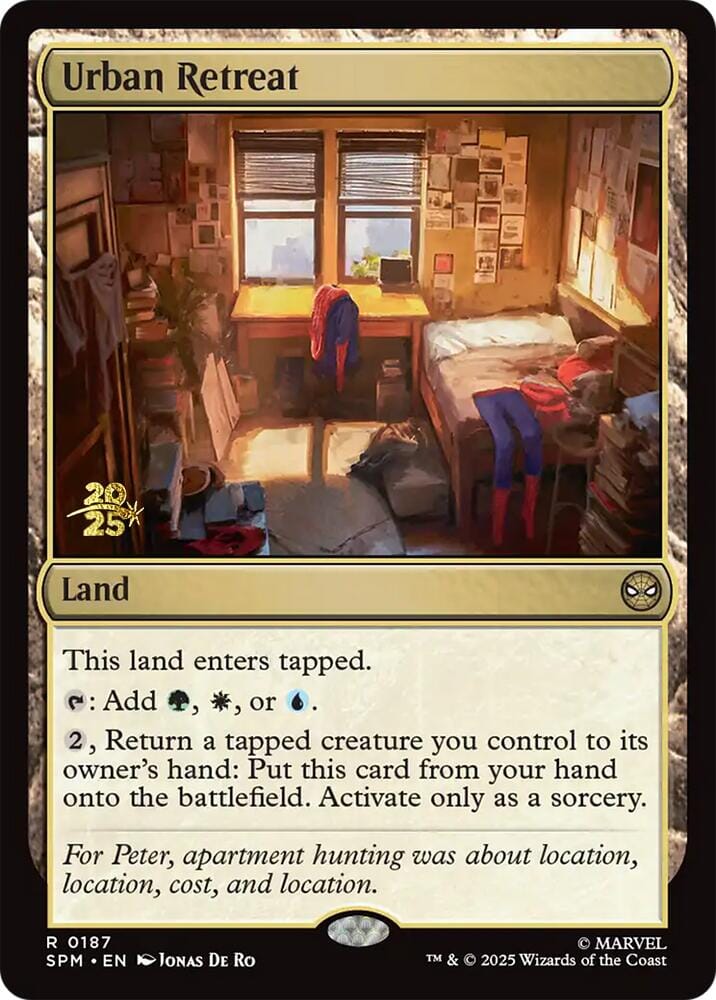 Urban Retreat [Marvel's Spider-Man Prerelease Promos] MTG Single Magic: The Gathering  | Multizone: Comics And Games