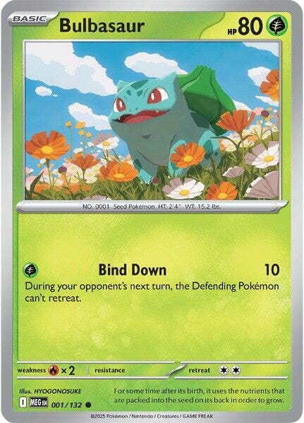 Bulbasaur (001/132) [Mega Evolution: Base Set] Pokemon Single Pokémon  | Multizone: Comics And Games
