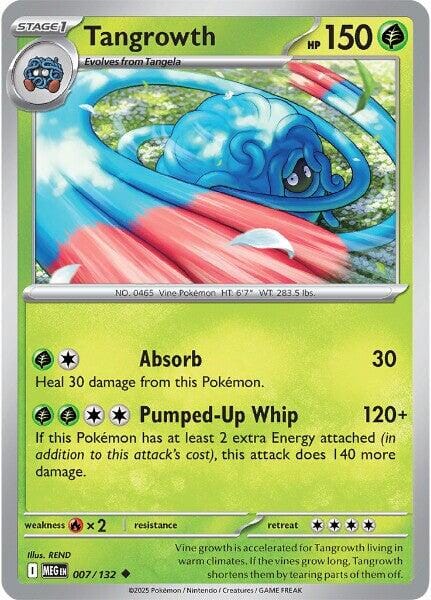 Tangrowth (007/132) [Mega Evolution: Base Set] Pokemon Single Pokémon  | Multizone: Comics And Games