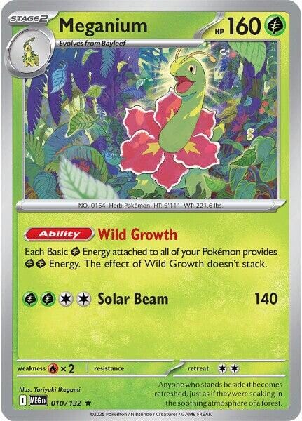 Meganium (010/132) [Mega Evolution: Base Set] Pokemon Single Pokémon  | Multizone: Comics And Games