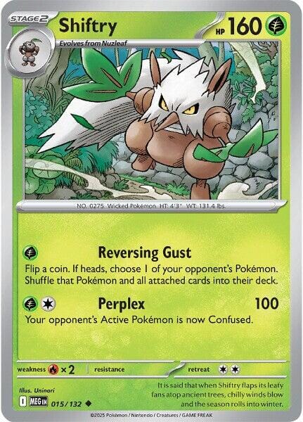Shiftry (015/132) [Mega Evolution: Base Set] Pokemon Single Pokémon  | Multizone: Comics And Games