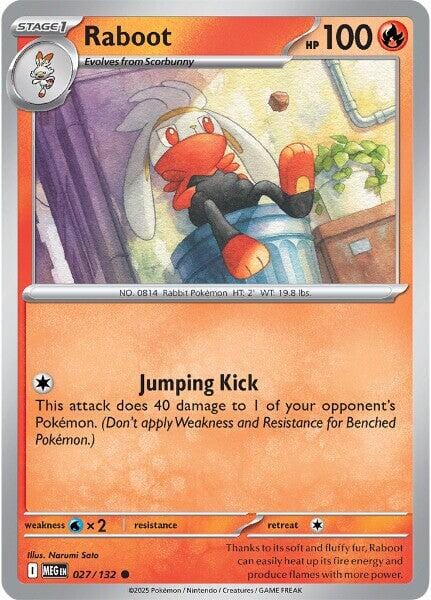 Raboot (027/132) [Mega Evolution: Base Set] Pokemon Single Pokémon  | Multizone: Comics And Games