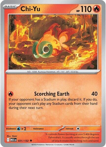 Chi-Yu (031/132) [Mega Evolution: Base Set] Pokemon Single Pokémon  | Multizone: Comics And Games