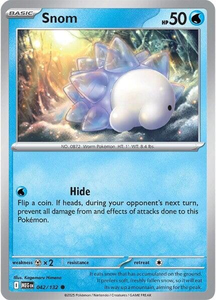 Snom (042/132) [Mega Evolution: Base Set] Pokemon Single Pokémon  | Multizone: Comics And Games