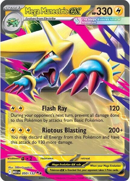 Mega Manectric ex (050/132) [Mega Evolution: Base Set] Pokemon Single Pokémon  | Multizone: Comics And Games
