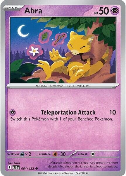 Abra (054/132) [Mega Evolution: Base Set] Pokemon Single Pokémon  | Multizone: Comics And Games