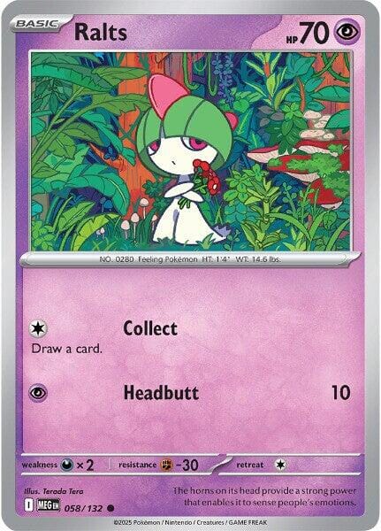 Ralts (058/132) [Mega Evolution: Base Set] Pokemon Single Pokémon  | Multizone: Comics And Games