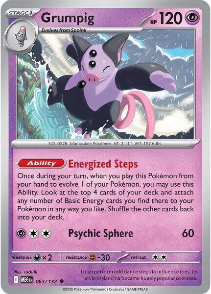 Grumpig (063/132) [Mega Evolution: Base Set] Pokemon Single Pokémon  | Multizone: Comics And Games